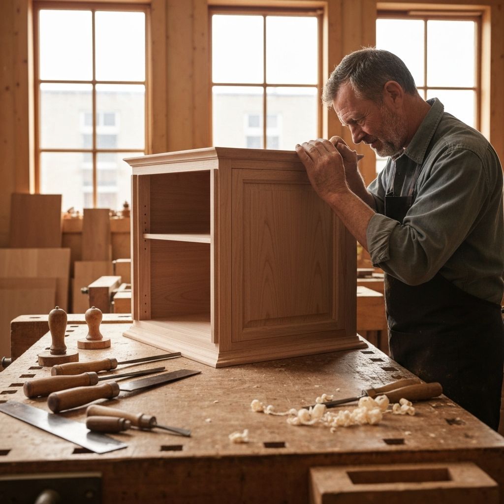 Polart Woodwork craftsman at the bench